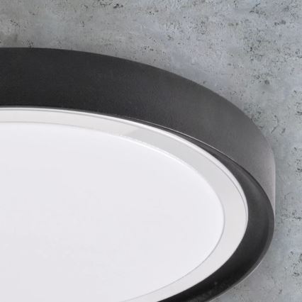 LED Griestu gaismeklis PERSE LED/15W/230V melns