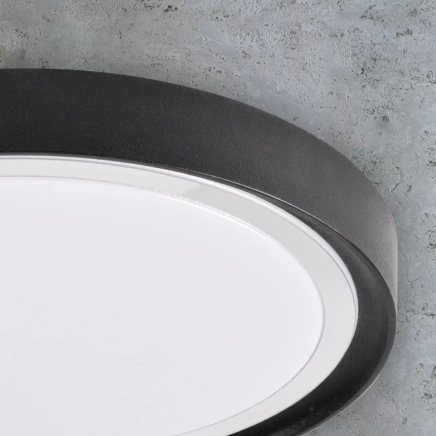 LED Griestu gaismeklis PERSE LED/15W/230V melns