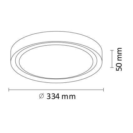 LED Griestu gaismeklis PERSE LED/15W/230V melns