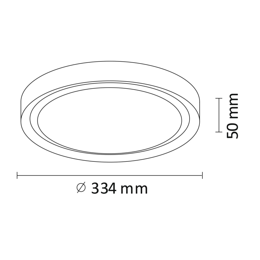 LED Griestu gaismeklis PERSE LED/15W/230V melns
