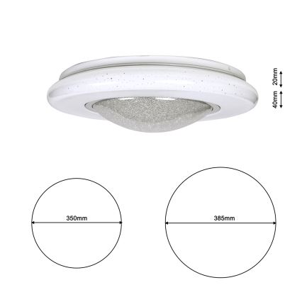 LED griestu gaismeklis QUASAR LED/24W/230V