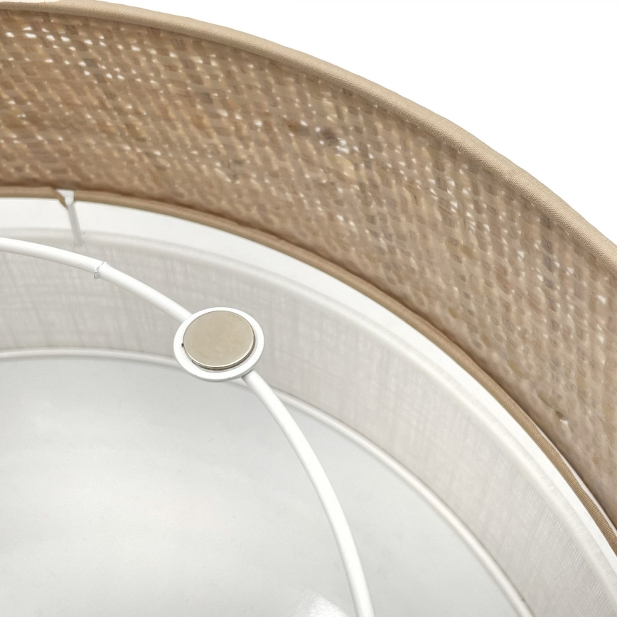 LED griestu gaismeklis SIRJA BOHO LED/20W/230V 4000K pr. 35 cm bēša/balta