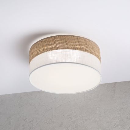 LED griestu lampa SIRJA BOHO LED/20W/230V 4000K Ø 35 cm bēša/balta