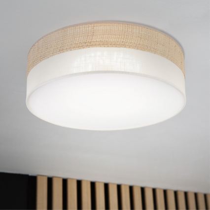 LED griestu lampa SIRJA BOHO LED/36W/230V 4000K Ø 45 cm bēša/krēmkrāsaina