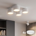 LED griestu gaismeklis SPACE 4xGX53/15W/230V balta