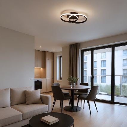 LED griestu gaismeklis TITANO LED/12W/230V melns