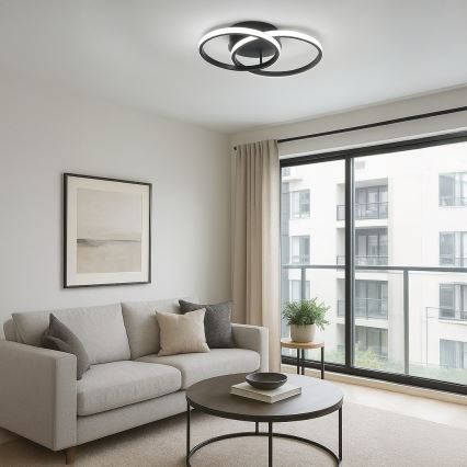 LED griestu gaismeklis TITANO LED/12W/230V melns