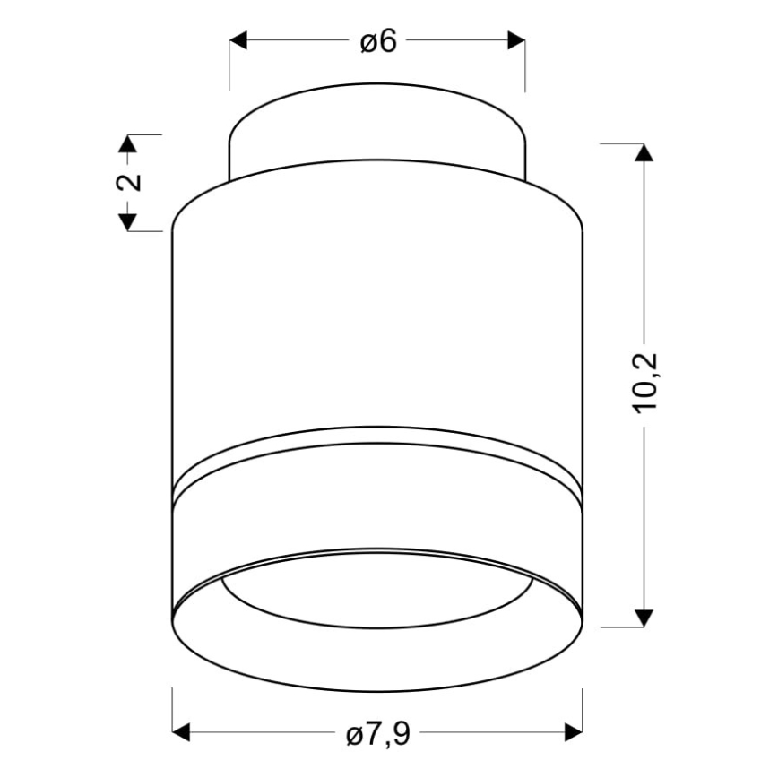LED Griestu gaismeklis TUBA LED/12W/230V