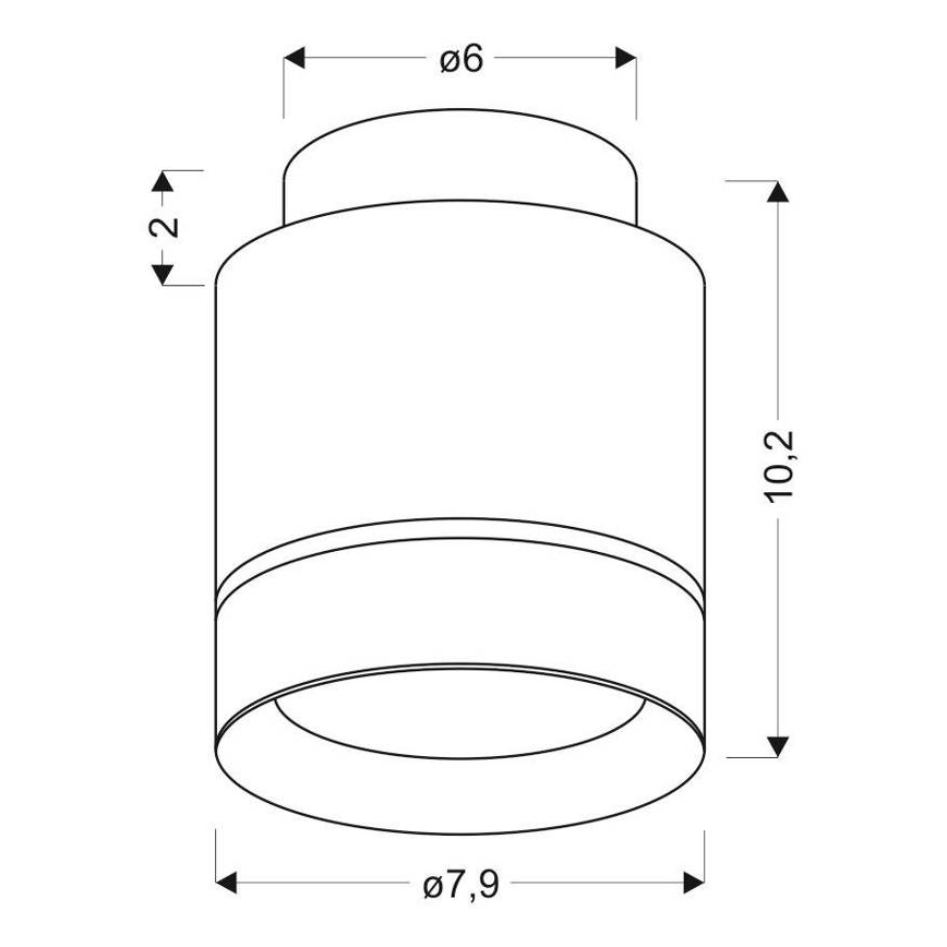 LED Griestu gaismeklis TUBA LED/12W/230V