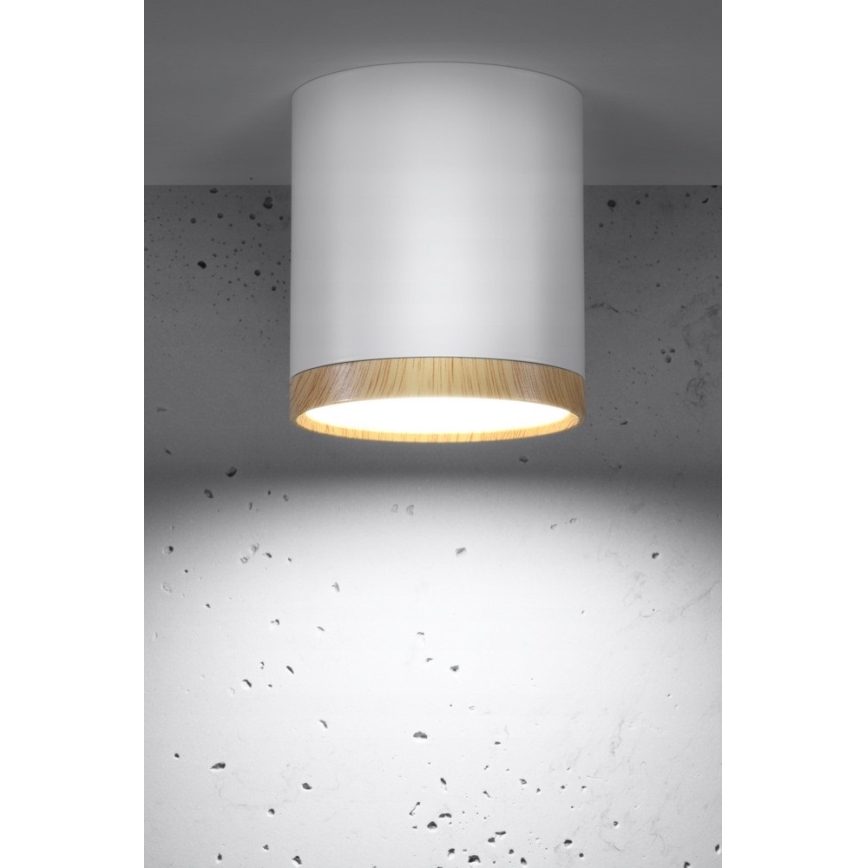LED Griestu gaismeklis TUBA LED/5W/230V balts/bēšs