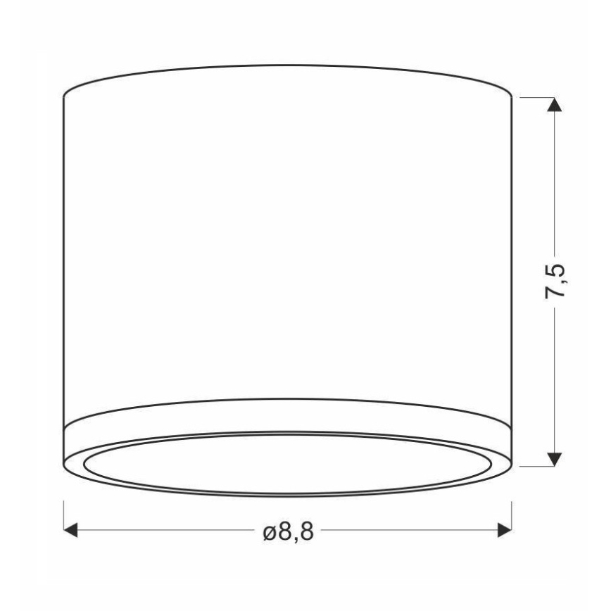 LED Griestu gaismeklis TUBA LED/9W/230V