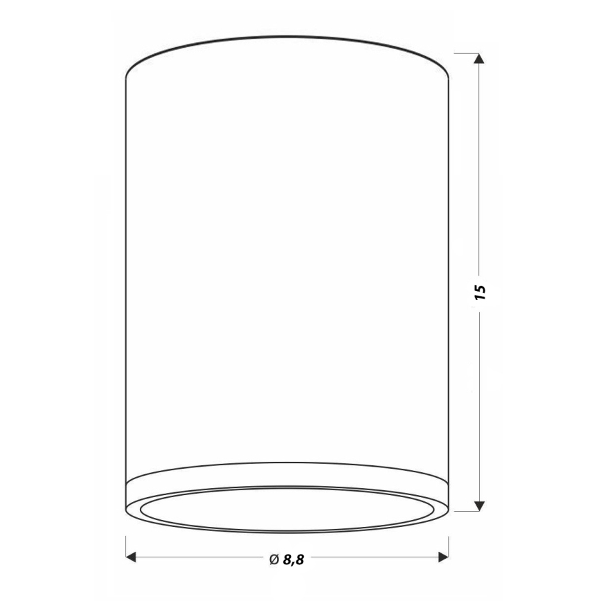 LED Griestu gaismeklis TUBA LED/9W/230V