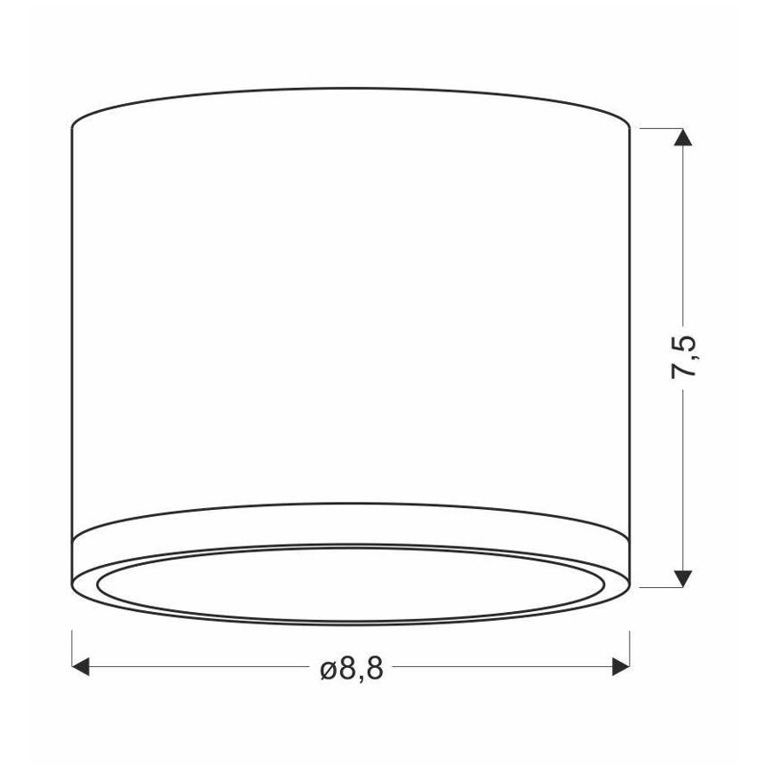 LED Griestu gaismeklis TUBA LED/9W/230V