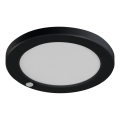 LED Griestu/iegremdējama lampa ar kustību sensoru 2in1 ERGA LED/17W/230V 3000/4000/6500K melna