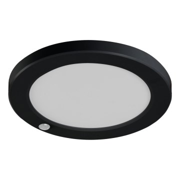 LED Griestu/iegremdējama lampa ar kustību sensoru 2in1 ERGA LED/17W/230V 3000/4000/6500K melna