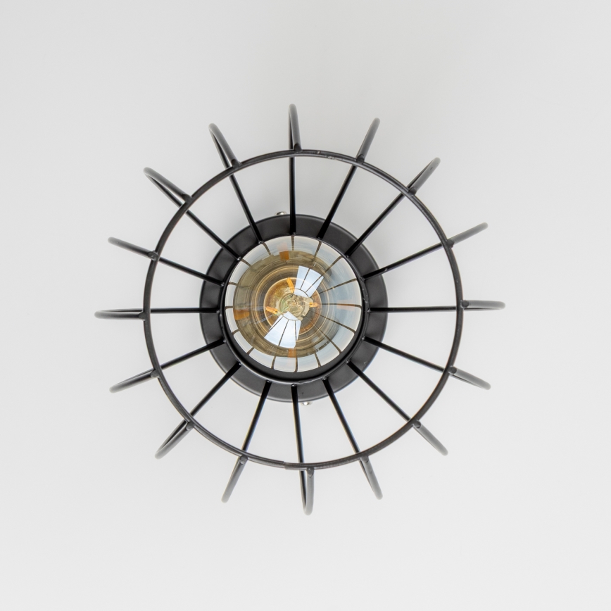 LED griestu lampa 1xE27/6,5W/230V melna