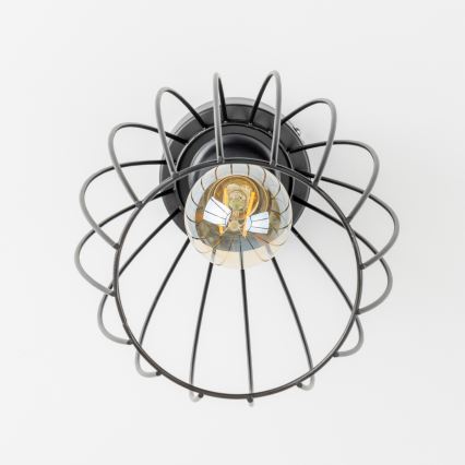 LED griestu lampa 1xE27/6,5W/230V melna