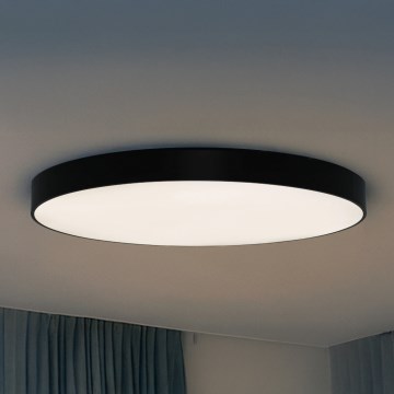 LED griestu lampa 200W/230V, 3000/4000/6500K, Ø 100 cm, melna