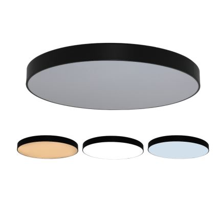 LED griestu lampa 200W/230V, 3000/4000/6500K, Ø 100 cm, melna