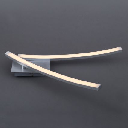 LED griestu lampa 2xLED/6W/230V 3000K matēts hroms