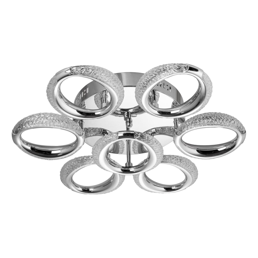LED Griestu lampa 7xLED/14W/230V 3000-5000K d. 50 cm spīdīgi hromēts
