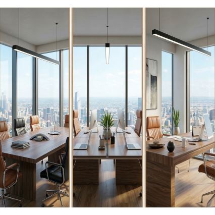 LED griestu lampa ALLDAY BASIC LED/40W/230V 2700/4000/6000K melna