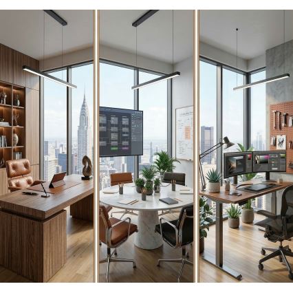 LED griestu lampa ALLDAY BASIC LED/40W/230V 2700/4000/6000K melna