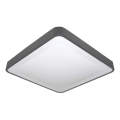 LED griestu lampa ar kustības un krēslas sensoru WILTON LED/24W/230V 4000K 33x33 cm antracīta krāsā