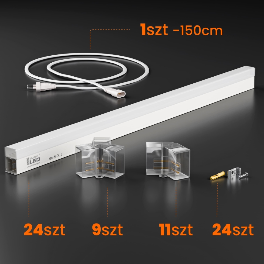LED griestu gaismeklis ar regulējamu spilgtumu HEXAGON LED/240W/85-265V 5000K 298x209 cm CRI 90 IP54 balts