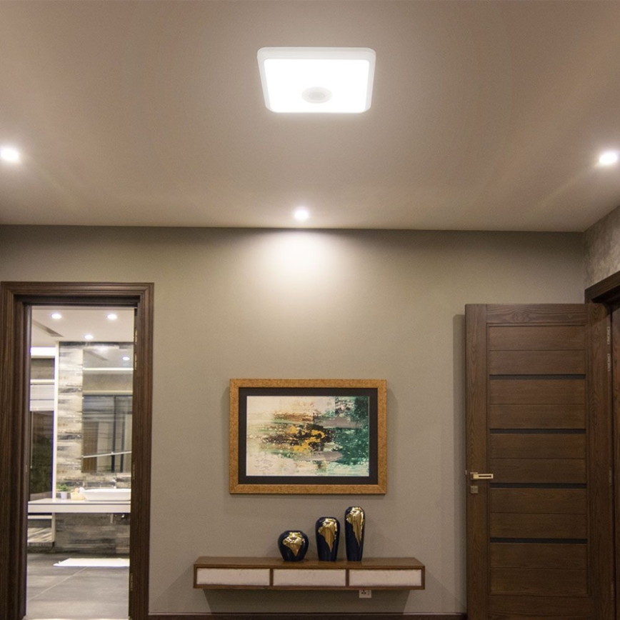 LED Griestu lampa ar sensoru SAMSUNG CHIP LED/12W/230V 3000/4000/6000K balta