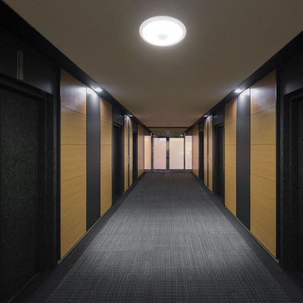 LED Griestu lampa ar sensoru SAMSUNG CHIP LED/12W/230V 3000/4000/6000K d. 29 cm balta