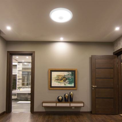 LED Griestu lampa ar sensoru SAMSUNG CHIP LED/12W/230V 3000/4000/6000K d. 29 cm balta