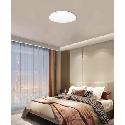 LED Griestu lampa ar motion un dusk sensors LED/24W/230V 4000K d. 32,5 cm balta