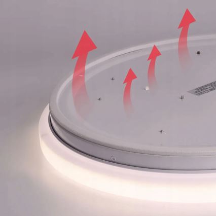 LED Griestu lampa ar motion un dusk sensors LED/24W/230V 4000K d. 32,5 cm balta