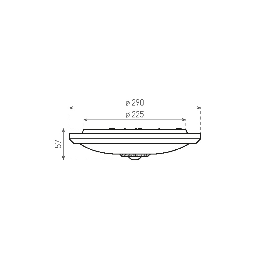 LED Griestu lampa ar sensoru un avārijas modulis MANA LED/16W/230V1500 mAh 4000K