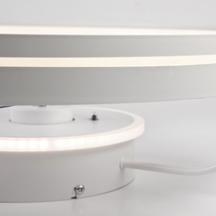 LED Aptumšojama griestu lampa ar ventilatoru FARGO LED/37W/230V balta + tālvadības pults