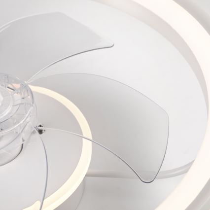 LED Aptumšojama griestu lampa ar ventilatoru FARGO LED/37W/230V balta + tālvadības pults