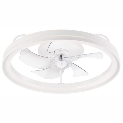 LED Aptumšojama griestu lampa ar ventilatoru FARGO LED/37W/230V balta + tālvadības pults