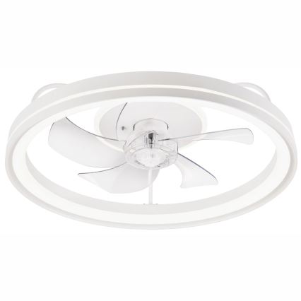 LED Aptumšojama griestu lampa ar ventilatoru FARGO LED/37W/230V balta + tālvadības pults