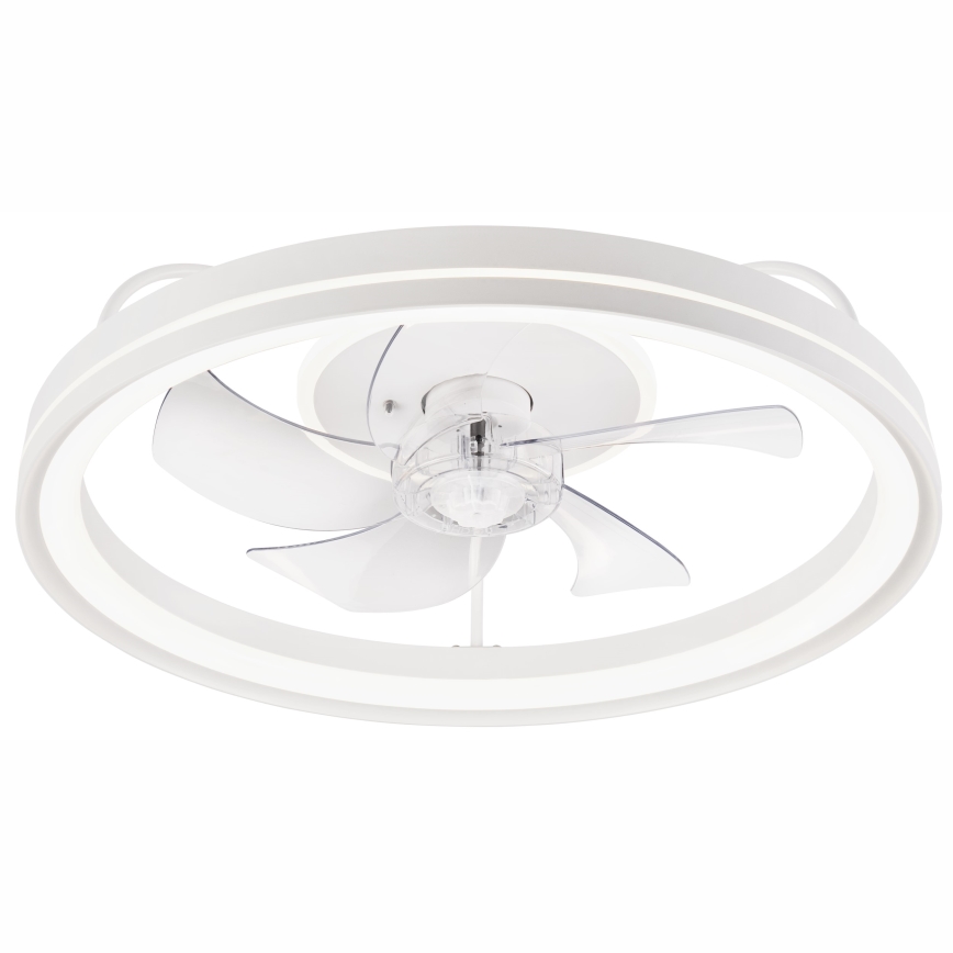 LED Aptumšojama griestu lampa ar ventilatoru FARGO LED/37W/230V balta + tālvadības pults