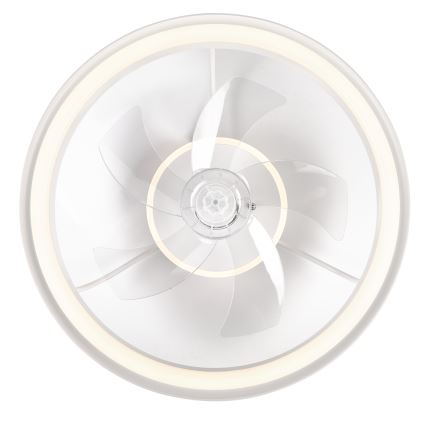 LED Aptumšojama griestu lampa ar ventilatoru FARGO LED/37W/230V balta + tālvadības pults