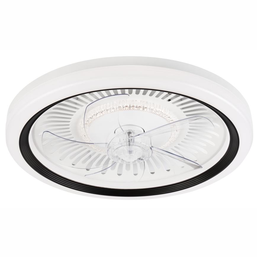 LED Aptumšojama griestu lampa ar ventilatoru GEMMA LED/37W/230V balta + tālvadības pults
