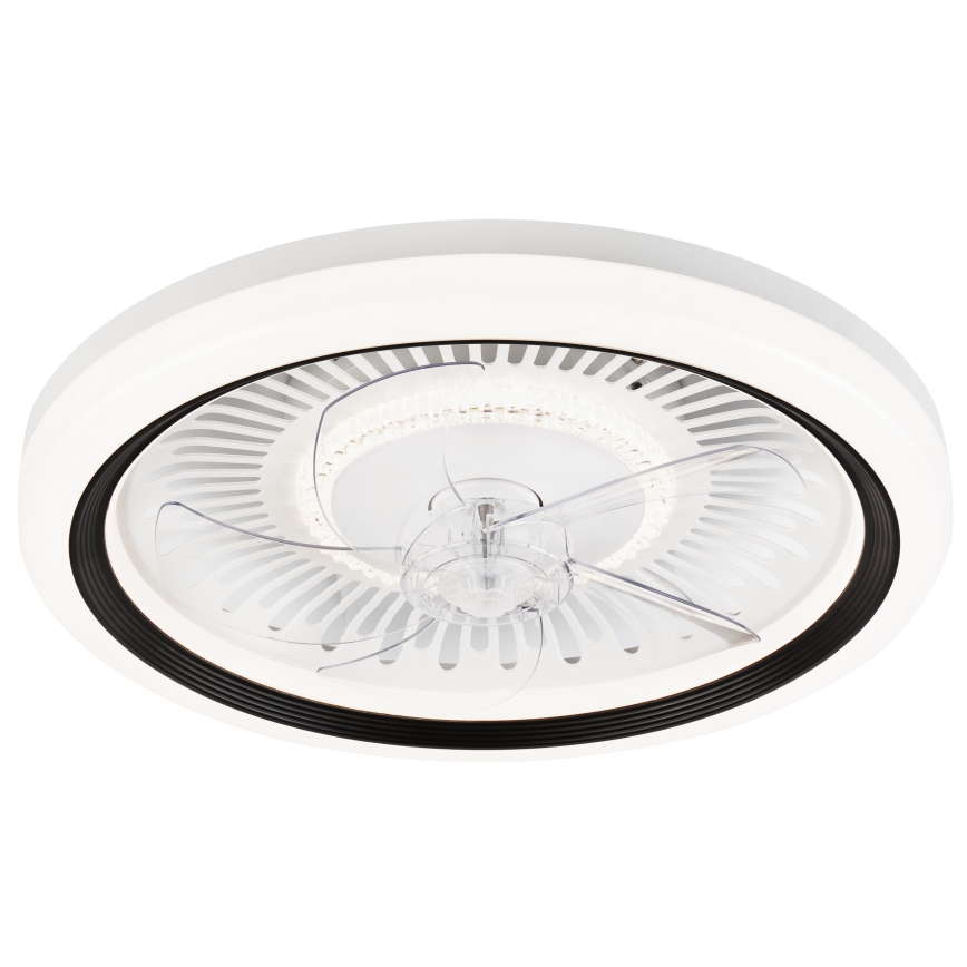 LED Aptumšojama griestu lampa ar ventilatoru GEMMA LED/37W/230V balta + tālvadības pults