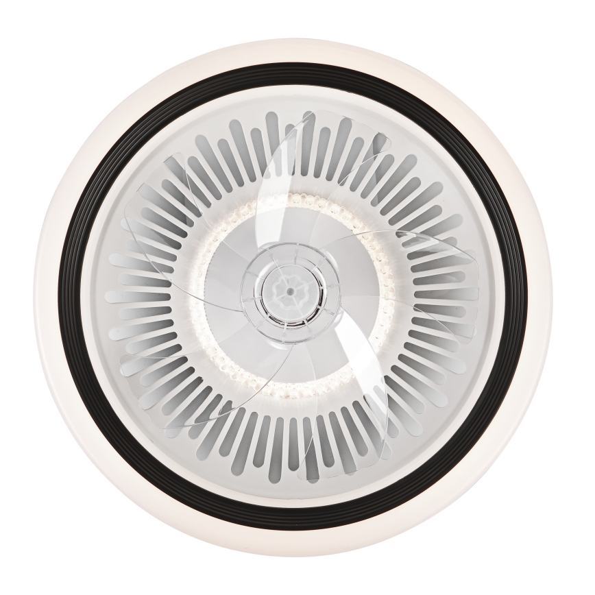 LED Aptumšojama griestu lampa ar ventilatoru GEMMA LED/37W/230V balta + tālvadības pults