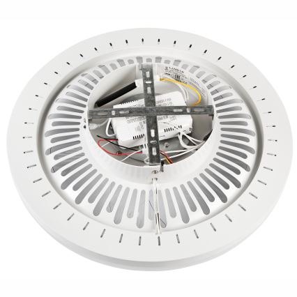 LED Aptumšojama griestu lampa ar ventilatoru GEMMA LED/37W/230V balta + tālvadības pults