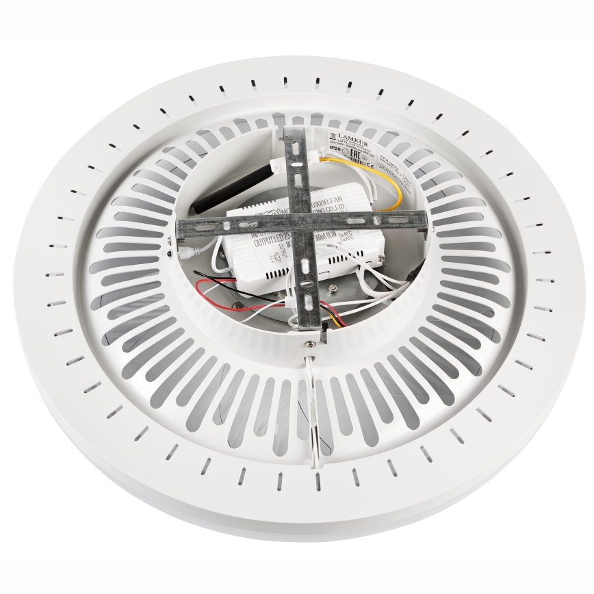 LED Aptumšojama griestu lampa ar ventilatoru GEMMA LED/37W/230V balta + tālvadības pults