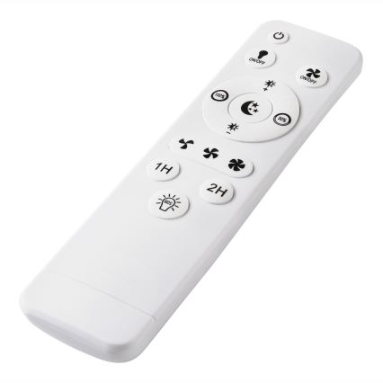 LED Aptumšojama griestu lampa ar ventilatoru GEMMA LED/37W/230V balta + tālvadības pults
