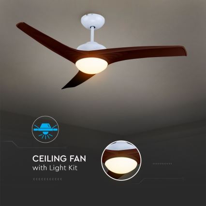 LED Griestu lampa ar ventilatoru LED/15W/230V 3000/4000/6400K + tālvadības pults