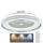 LED Griestu lampa ar ventilatoru LED/32W/230V 3000-6500K pelēka + TP