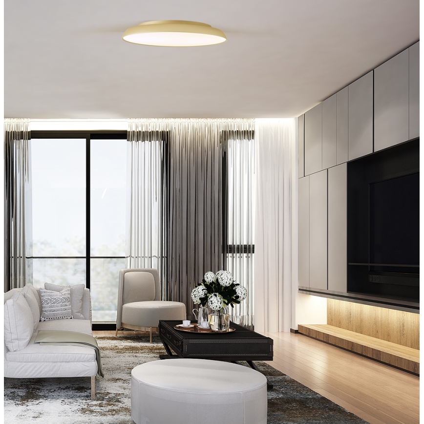 LED griestu lampa ART LED/40W/230V, zelta krāsā